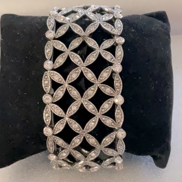 - VINTAGE RHINESTONE STRETCH BRACELET - Picture 3 of 3